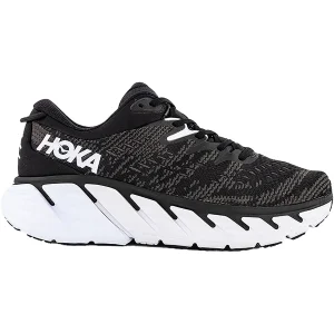 Hoka Gaviota 4 Women's Road Running Shoes Black/White Mesh
